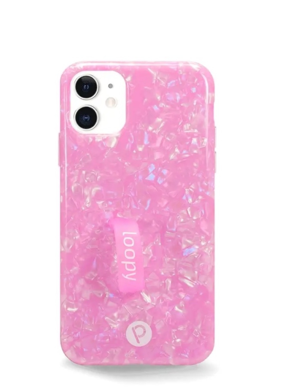 iPhone 11 Pro Max Loopy Case in Pink Opal Shell